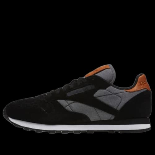 Reebok Cl Leather Running Shoes Black/Grey