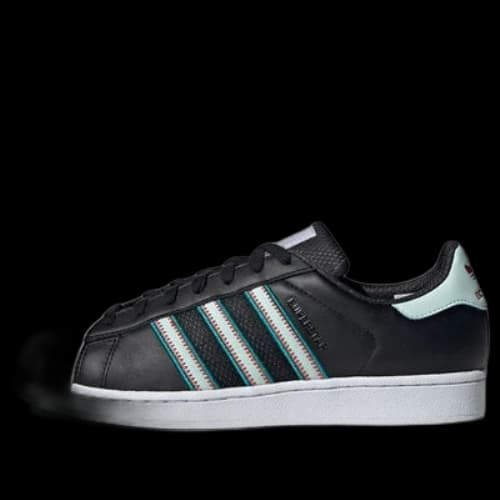 adidas originals Superstar Black Green