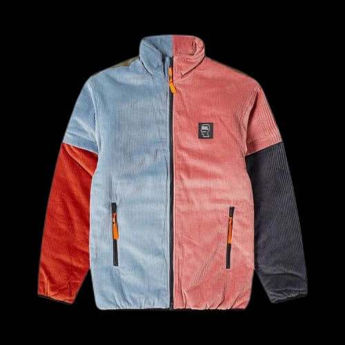 Brain Dead Color Blocked Mirco Puffer With Removable Sleeves 'Multi'