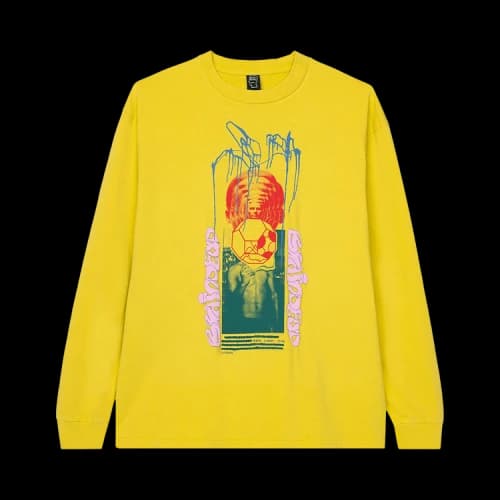Brain Dead Clean Love Long-Sleeve Tee 'Yellow'