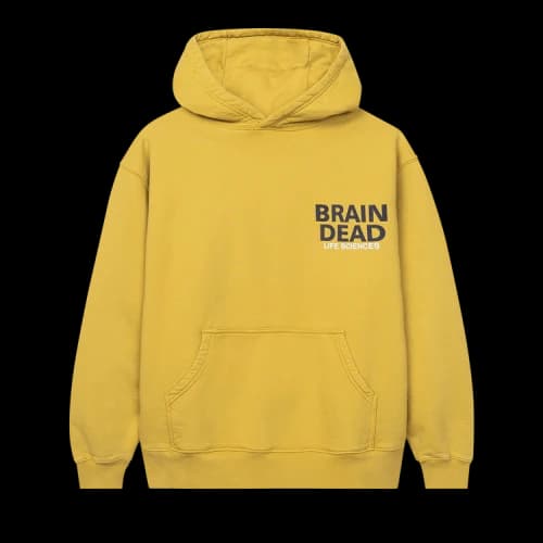 Brain Dead Break Through Hoodie 'Yellow'