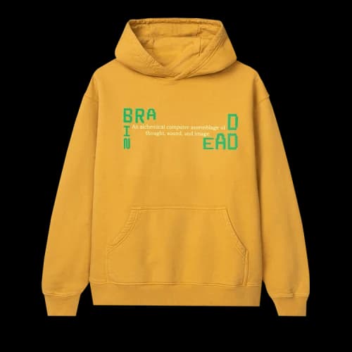 Brain Dead Life Cycle Hoodie 'Yellow'