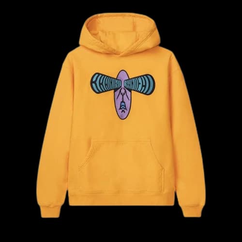 Brain Dead Bulging Embroidered Hoodie 'Orange'