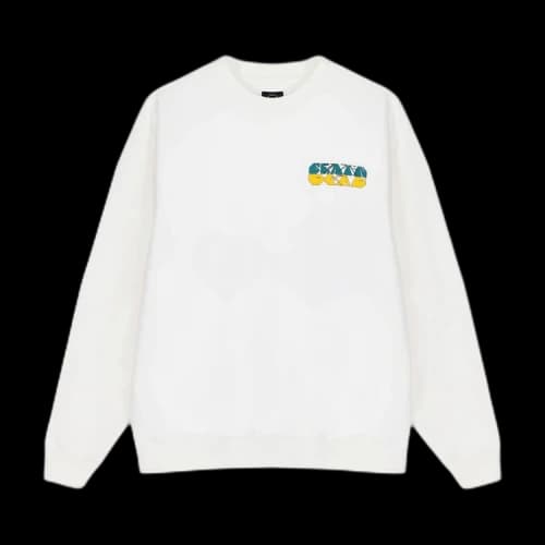 Brain Dead Fungisphere Crewneck Sweatshirt 'White'