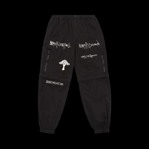 Brain Dead Mushroom Utility Pant 'Black'