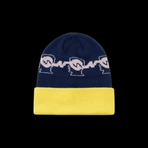 Brain Dead Running Logo Head Wool Beanie 'Navy'