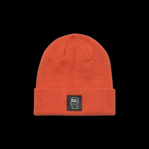 Brain Dead Logo Head Wool Beanie 'Terracotta'