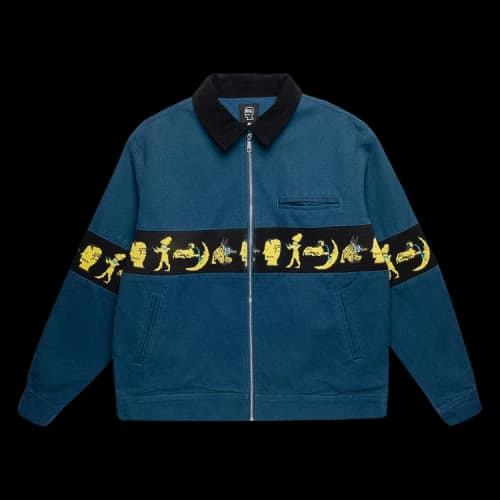 Brain Dead Egyptian Canvas Jacket 'Slate Blue'