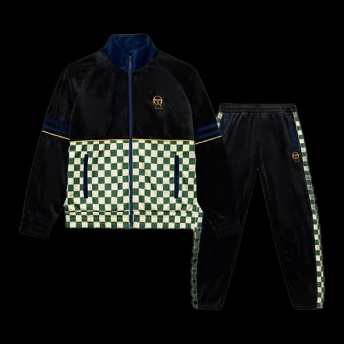 Brain Dead x Sergio Tacchini Velour Tracksuit Black