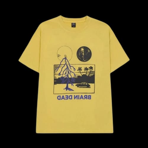 Brain Dead Cosmic Gas T-Shirt 'Gold'