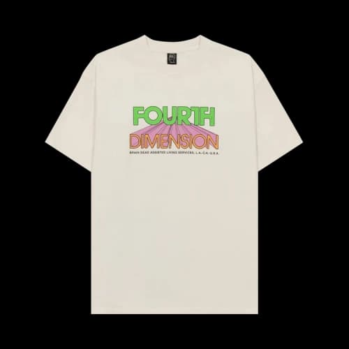 Brain Dead Fourth Dimension T-Shirt 'Natural'