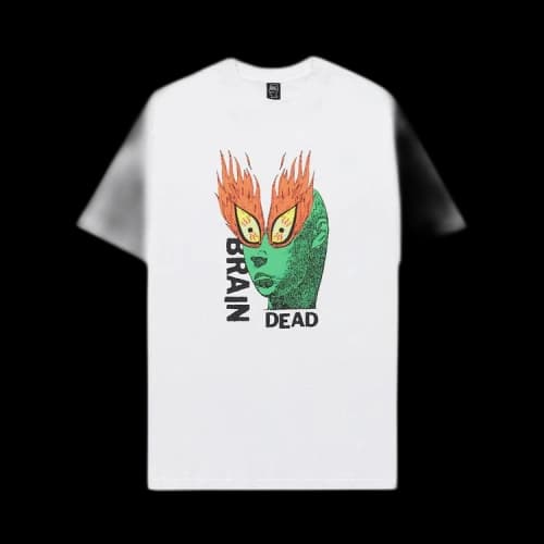 Brain Dead Fire Eyes Tee 'White'