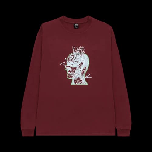 Brain Dead Brain Roots Long-Sleeve 'Maroon'