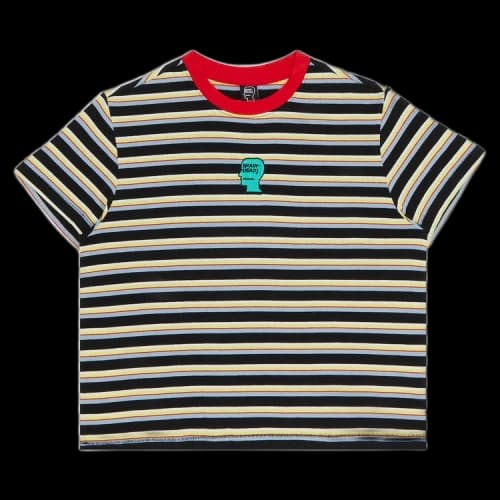 Brain Dead Striped Baby Tee 'Green'