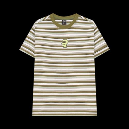 Brain Dead Striped Baby Tee 'Green'