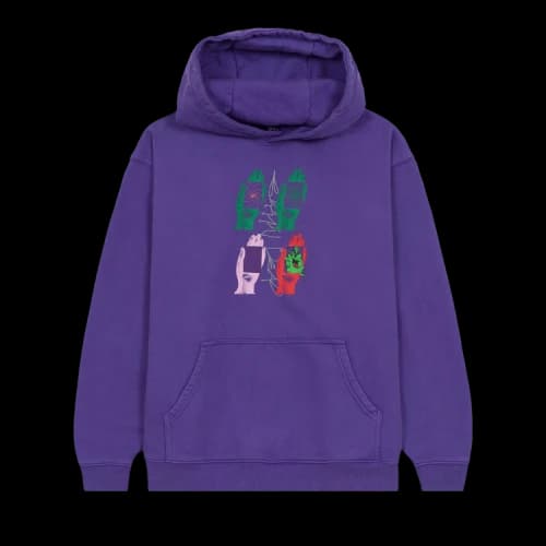 Brain Dead Throwing Hands Hooded Sweatshirt 'Purple'