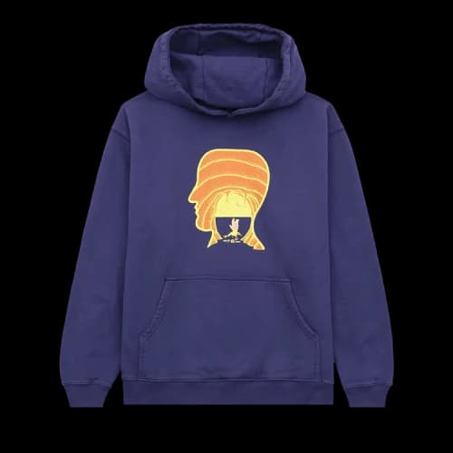 Brain Dead Tongue Demon Hoodie 'Navy'