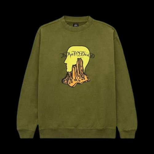 Brain Dead Mount Slime Crewneck 'Olive'