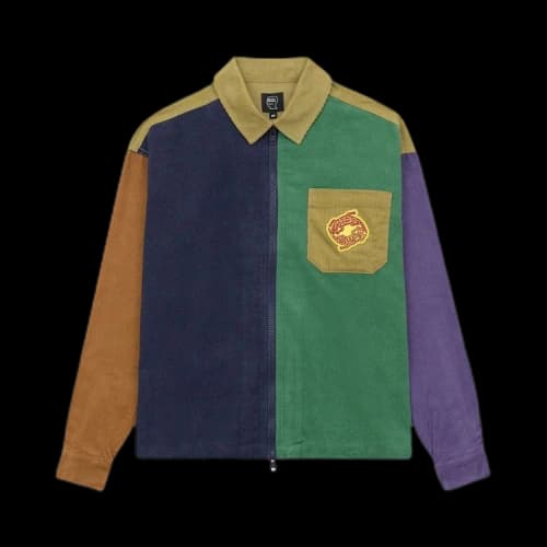 Brain Dead Lizards Wide Wale Zip Shirt 'Multicolor'