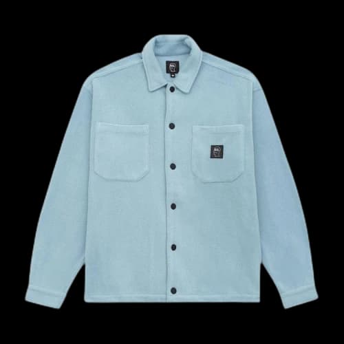 Brain Dead Polar Fleece Climber Shirt 'Light Blue'
