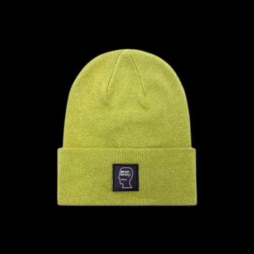 Brain Dead Logo Head Wool Beanie 'Moss'