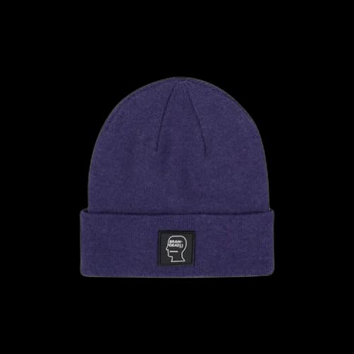 Brain Dead Logo Head Wool Beanie 'Navy'