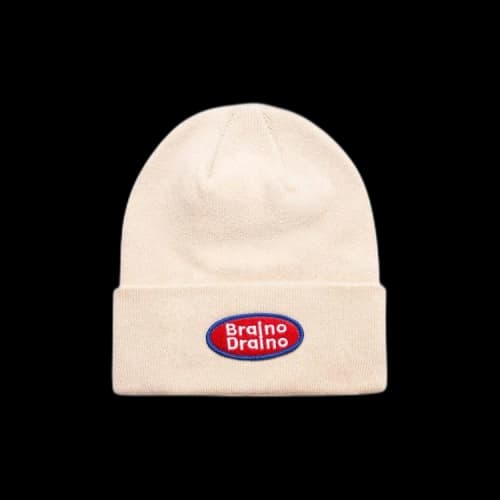 Brain Dead Braino Draino Wool Beanie 'Cream'