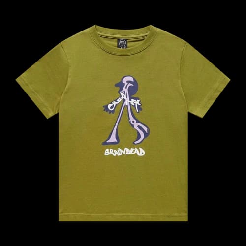 Brain Dead Creeper Kids T-Shirt 'Moss'