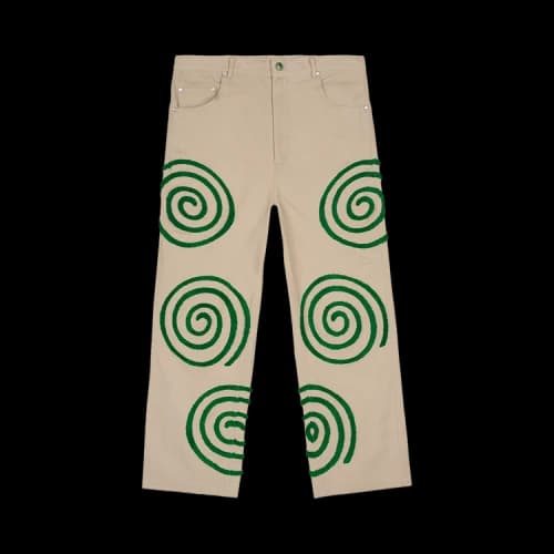 Brain Dead Swirls Twill Pant 'Khaki'