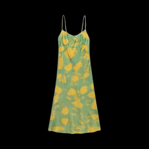 Brain Dead Dot Slip Dress 'Lime'