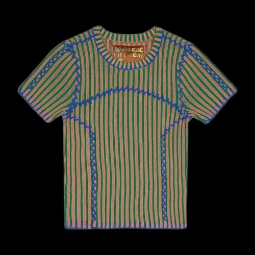 Brain Dead Mariel Sport Knit Top 'Green'