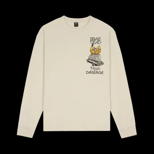 Brain Dead Magic Damage Long-Sleeve T-Shirt 'Grey'
