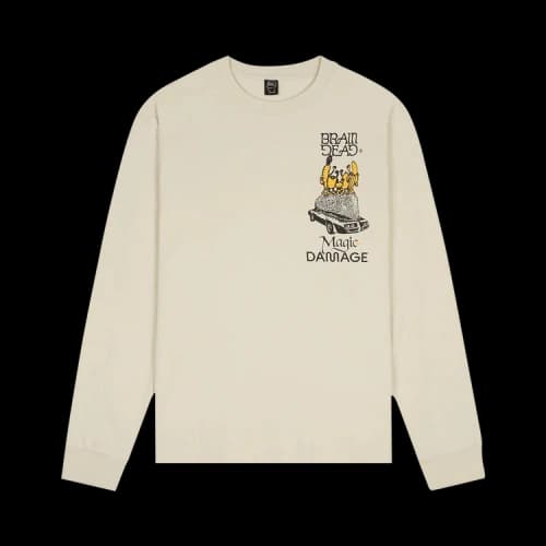 Brain Dead Magic Damage Long-Sleeve T-Shirt 'Ivory'