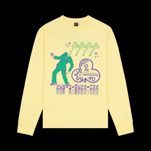 Brain Dead New Dimensions Long-Sleeve T-Shirt 'Cream'