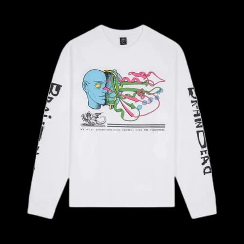 Brain Dead Conscious Control Long-Sleeve T-Shirt 'White'