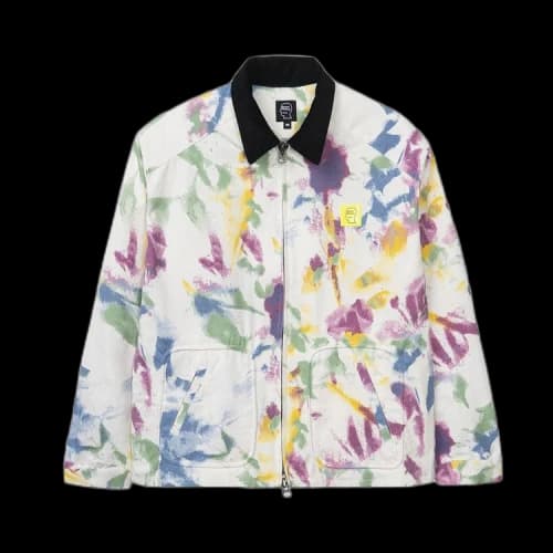 Brain Dead Contrast Cord Collar Harrington Jacket 'Dry Pigment Dye'