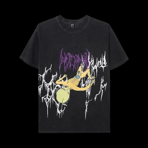 Brain Dead Invasion Short-Sleeve Tee 'Washed Black'