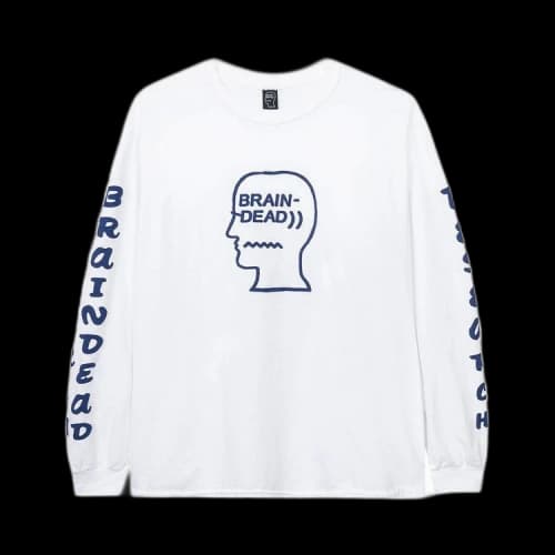 Brain Dead Vehicle Long-Sleeve T-Shirt 'White'