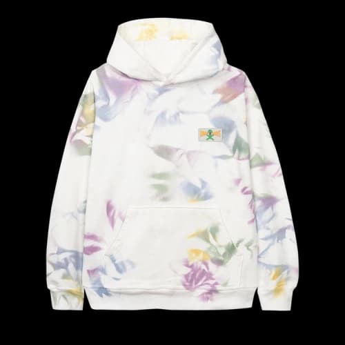 Brain Dead Shout PVC Patch Hooded Sweatshirt 'Dry Pigment Dye'