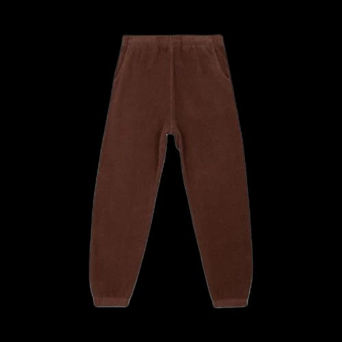 Brain Dead Reverse Fleece Sweatpant With PVC 'Chocolate'