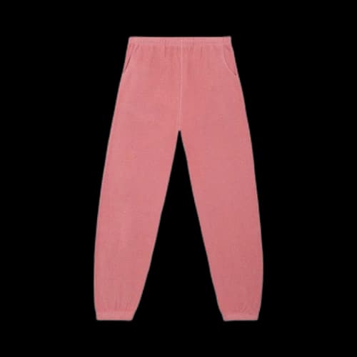 Brain Dead Reverse Fleece Sweatpant With PVC 'Pink'