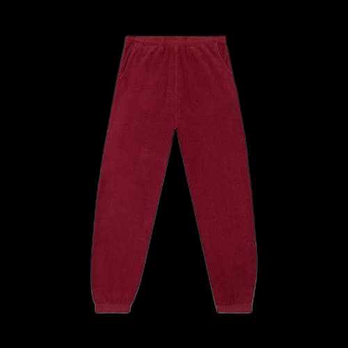 Brain Dead Reverse Fleece Sweatpant With PVC 'Burgundy'