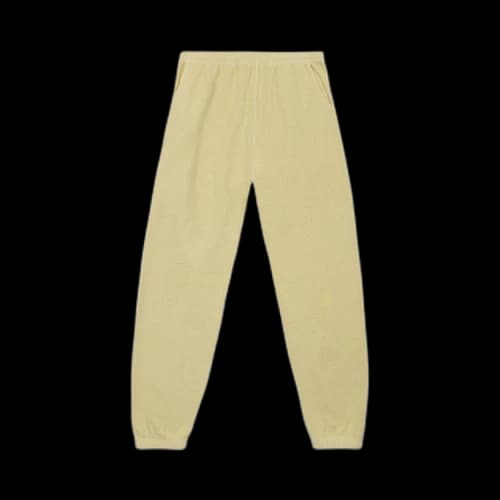 Brain Dead Reverse Fleece Sweatpant With PVC 'Lemon'