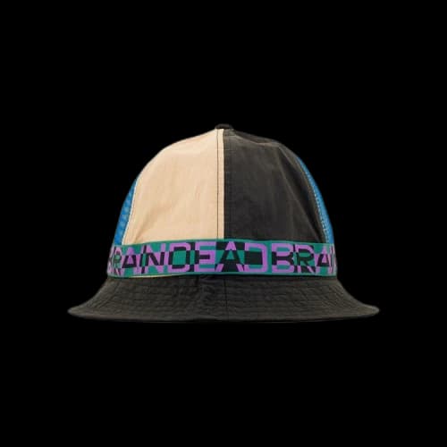 Brain Dead Nigel Color Blocked Bell Bucket Hat 'Black'