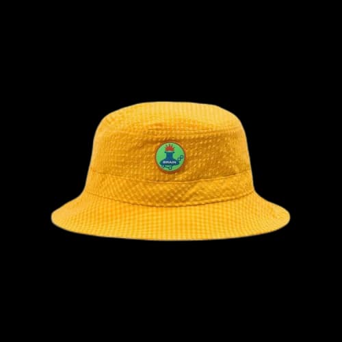 Brain Dead Seersucker Bucket Hat 'Yellow'