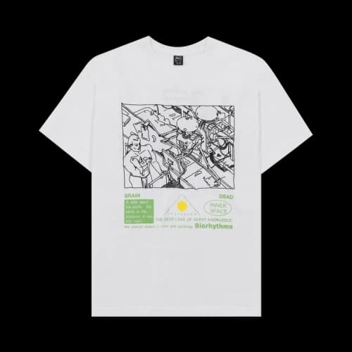 Brain Dead Biorhythms T-Shirt 'White'