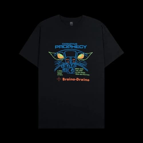 Brain Dead Cognitive Prophecy Short-Sleeve 'Washed Black'