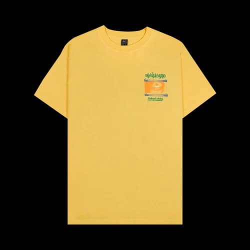 Brain Dead Vortex Interaction Noise Effects T-Shirt 'Yellow'