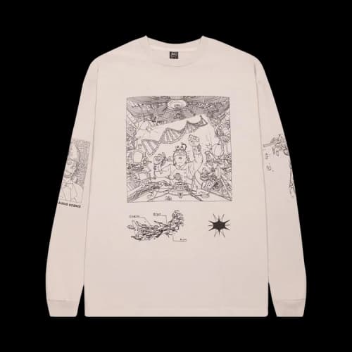 Brain Dead Motherboard Long-Sleeve Shirt 'Tan'