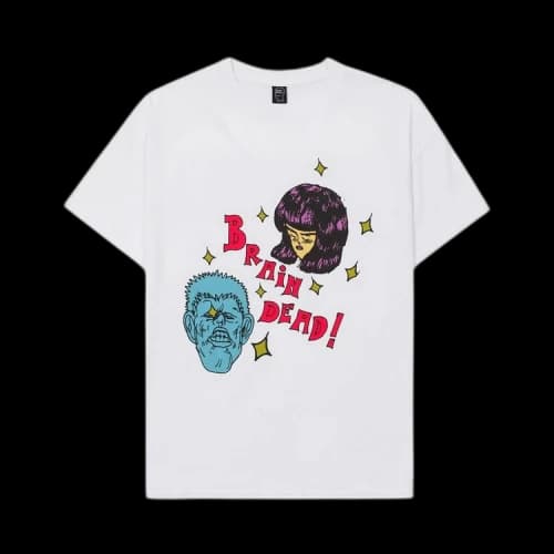 Brain Dead Friday Night Kisses T-Shirt 'White'
